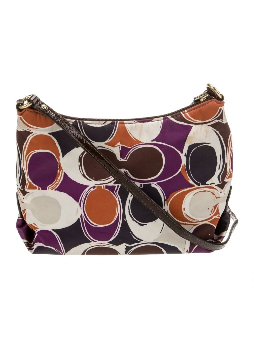 Coach 2011 Ashley Hand-Drawn Scarf Print Swingpack/Crossbody Bag F48055 NWT